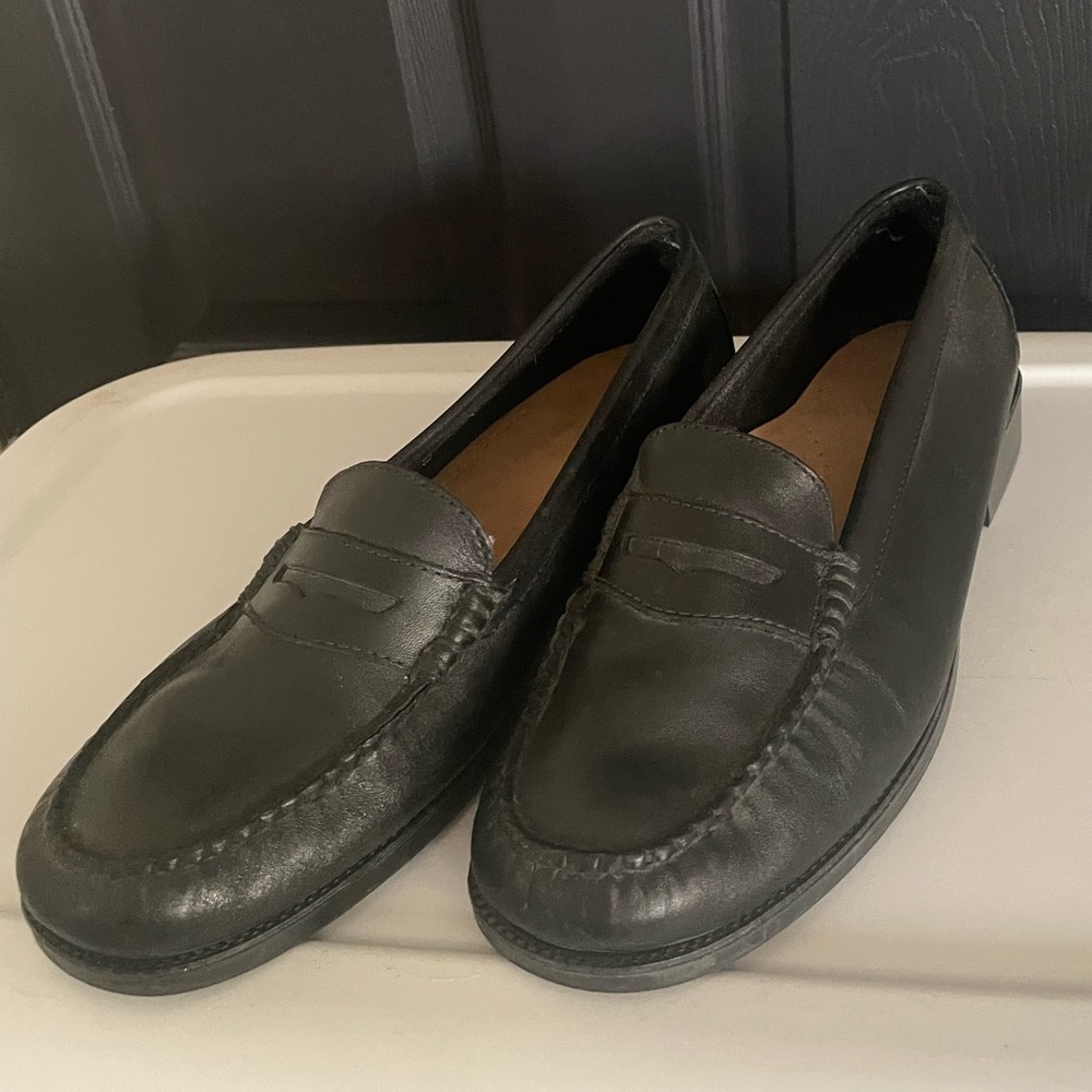Bass weejuns loafers womens 10 black